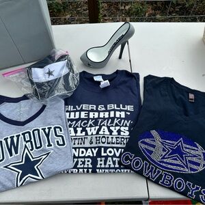 Cowboys Womens T-Shirt - Navy Blue